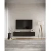 Image de Meuble TV 2 portes -suspendu - BEMMI- 150 cm - noir