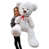 Image de Nounours en peluche énorme Teddy Bear 75+85 blanc-rouge