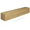 Image de Meuble TV suspendu 3 portes 180x35x296 cm chêne - DALLYN
