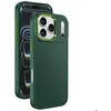 Image de Coque pour iPhone 17 Pro Max Finition Mat avec Contour Caméra Métallisé Vert sapin