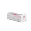 Image de Lit enfant fille rose tiroir matelas et barrière de protection taille 140x70
