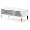 Image de Tables basses - AC-Déco - Table basse design Woody - Blanc - L 110 x l 55 cm