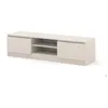 Image de Meuble TV MAJA 150 cm kaszmir   2 portes fermées 2 étagères ouvertes design sans poignées