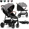 Image de Poussette bébé compacte LIONELO Alexia - De 6 à 36 mois - Capote XXL - Moustiquaire incluse - Gris