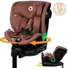 Image de Siège-auto évolutif 40-150cm LIONELO Harmony iSize - Pivotant 360° - ISOFIX - 60% bambou - Groupe 0+/1/2/3 - Rouge brique