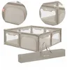 Image de Parc Bébé LIONELO Willow XL - 207x187 cm - Côtés en maille - Grand terrain de jeu de sécurité - Grille de protection - Beige