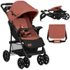 Image de Poussette canne légère LIONELO Emma - Pliage rapide - 6-36 mois - Sac inclus - Grand panier - Marron