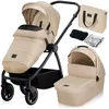 Image de Poussette combinée 2en1 LIONELO Meril - Jusquà 22kg - Pack poussette Nacelle sac et accessoires - Beige
