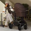 Image de Poussette 3 en 1 LIONELO Mika Plus - Jusquà 22kg - Pack poussette Trio Nacelle Siege auto et Accessoires - Marron