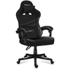 Image de Chaise gaming HUZARO FORCE 4.4 Carbon Hauteur réglable Chaise bureau Support Lombaire Repose-pieds Têtière Pc gaming Cuir