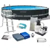Image de Piscine de jardin à cadre - Intex - 610x122 cm - 12 en 1 - Structure robuste - Facile à monter - Grande capacité