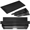 Image de Hotte de cuisine télescopique - JANSHOP - BT-238 - 50 cm - Noire - Éclairage LED 2 W - 2 modes: extraction et absorption