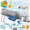 Image de Piscine de jardin à armature - Intex - 610x305x122 cm - Ensemble 21en1 - Machine à bulles incluse - PVC 3 couches