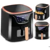 Image de Friteuse sans huile - JANSHOP - BD-652 - Noir et or - Écran tactile - Température jusquà 200°C - Plateau antiadhésif