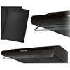Image de Hotte de cuisine sous-meuble - JANSHOP - 60 cm - Noir - Berdsen BE-10A - 205 m³/h - 3 vitesses - Éclairage LED