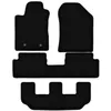 Image de Tapis de sol en velours noir BASIC pour Toyota Corolla Verso II 7 personnes (2004-2009)