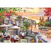Image de Puzzle 1000 pièces : Coucher de soleil romantique sur la ville