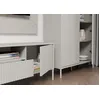 Image de KAMARO - Meuble TV 160cm avec deux portes et un tiroir - Beige Cachemire
