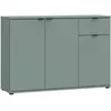Image de Buffet - GANYMEDE - 3 portes - 1 tiroir - Sauge - 1198 x 341 x 823 cm