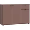 Image de Buffet - GANYMEDE - 3 portes - 1 tiroir - Terracotta - 1198 x 341 x 823 cm