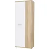 Image de Armoire à chaussures MISCA - Décor chêne sonoma et blanc mat - L69 x P35 x H179cm