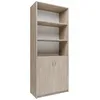 Image de Armoire de Bureau - Meuble de rangement 2 Portes - Chêne de Sonoma - 74x35x180 cm