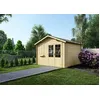 Image de Abri de jardin en bois - 16m2 - 4x4m - Ep. 28mm - Couleur: naturel - DOM130
