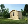 Image de Abri de jardin en bois - 12m2 - 4x3m - Ep. 28mm - Couleur: naturel - DOM137