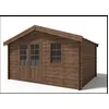 Image de Abri de jardin en bois - 20m2 - 5x4m - Traité - Ep. 45mm - Couleur: marron - DOM376