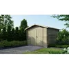 Image de Abri de jardin en bois - 9m2 - 3x3m - Traité - Ep. 28mm - Couleur: vert - DOM458