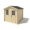Image de Abri de jardin en bois - 750m2 - 3x250m - Ep. 28mm - Couleur: naturel - DOM469