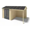 Image de Abri de jardin en bois - 1740m2 - 579x3m - Ep. 28mm - Couleur: naturel - DOM640