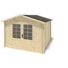 Image de Abri de jardin en bois - 9m2 - 3x3m - Ep. 28mm - Couleur: naturel - ALTANKA