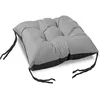 Image de Coussin de jardin 42x42 cm pour chaise imperméable gris