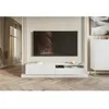 Image de Meuble Tv avec niche - Blanc - Veldio - 175 cm