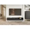Image de Meuble Tv avec niche - Noir - Veldio - 175 cm