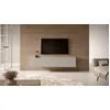 Image de Meuble TV - SELSEY - BISIRA - 140 cm - taupe (gris-beige) - Mélamine mat