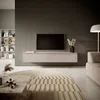 Image de Meuble TV - SELSEY - SENEY - 175 cm - Taupe (gris-beige) - Mélamine mat 16 mm résistant