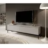 Image de Meuble TV - SELSEY - BEMMI - 175 cm - taupe (gris-beige) - Mélamine mat