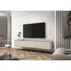 Image de Meuble TV - MUCALMA - 175 cm - beige avec inserts dorés