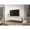 Image de Meuble TV - MUCALMA - 175 cm - blanc avec inserts dorés