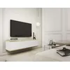 Image de Meuble TV - MUCALMA - 135 cm - blanc avec inserts dorés