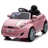 Image de Voiture Electrique pour enfants Fiat 500 - 3 à 6 ans - 2x6V 4.5Ah - lecteur MP3 - volant avec son - Rose