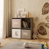 Image de Létagère Loni 2x2 - Gris - 4 espaces de rangement - utilisation polyvalente