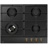 Image de Table de cuisson à gaz - AMICA - 4 foyers - 9 9 x 59 x 52 - PGA6101ApCb RETRO - Noir
