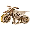 Image de Maquette en bois - WOODEN CITY - MotoCross - 88 pièces - Roues caoutchoutées - À assembler sans colle