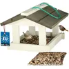 Image de Mangeoire à oiseaux - Kotarbau - Bois - 05 kg de nourriture - Résistante aux intempéries - Suspendue
