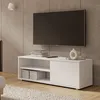 Image de Meuble TV - VIVA - Blanc - Meuble de salon - d . 110 cm x szer. 35 cm x wys. 51 cm - BLANC