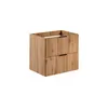 Image de Meuble sous vasque - GENERIQUE - Georgia Oak - Beige - H 57 x l 60 x P 46 cm - 2 tiroirs