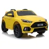 Image de Voiture électrique pour enfants Ford Focus RS Jaune Télécommande 24 GHz Motor: 2 x 45W Siège en similicuir (LE2520)